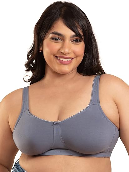 NYKD Women’s Cotton Non-Padded Wire-Free Casual Full Coverage Bra